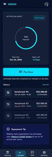 Repayment tracking